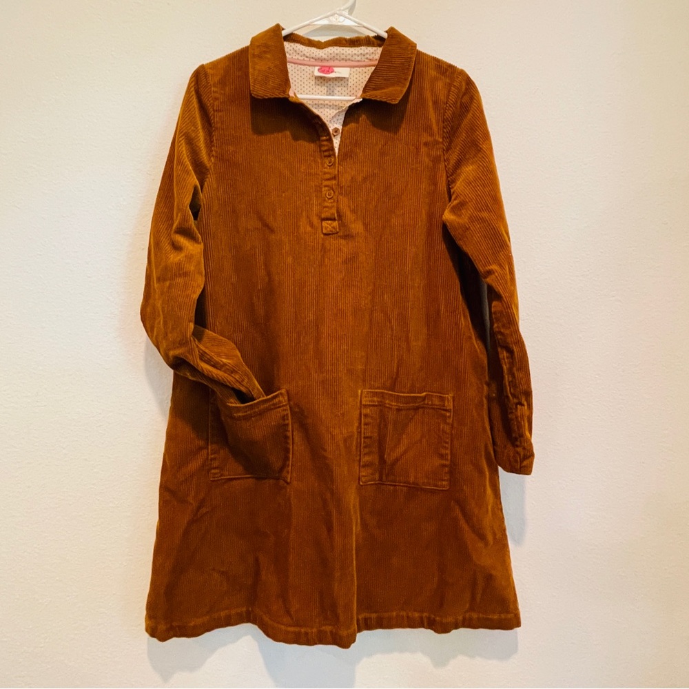 boden brown cordurory dress